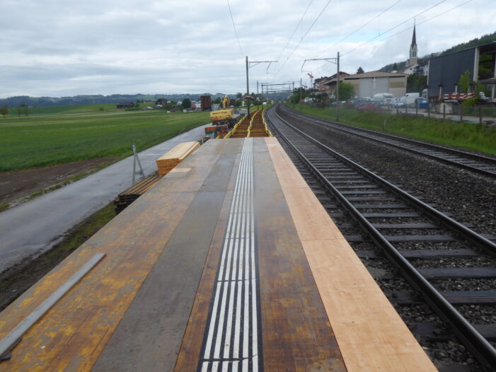 Ausbau/Perronerhöhung Bahnhof Wauwil
